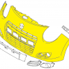 Voorbumper Suzuki Alto vanaf 2009 - 71711M68K00799 - 71711M68K00-799 - Afbeelding 4